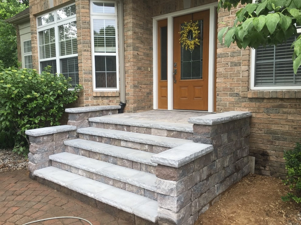 Landscape Front Entry Door Steps Grand Rapids, MI by Platinum Ponds & Landscaping - Photo 3