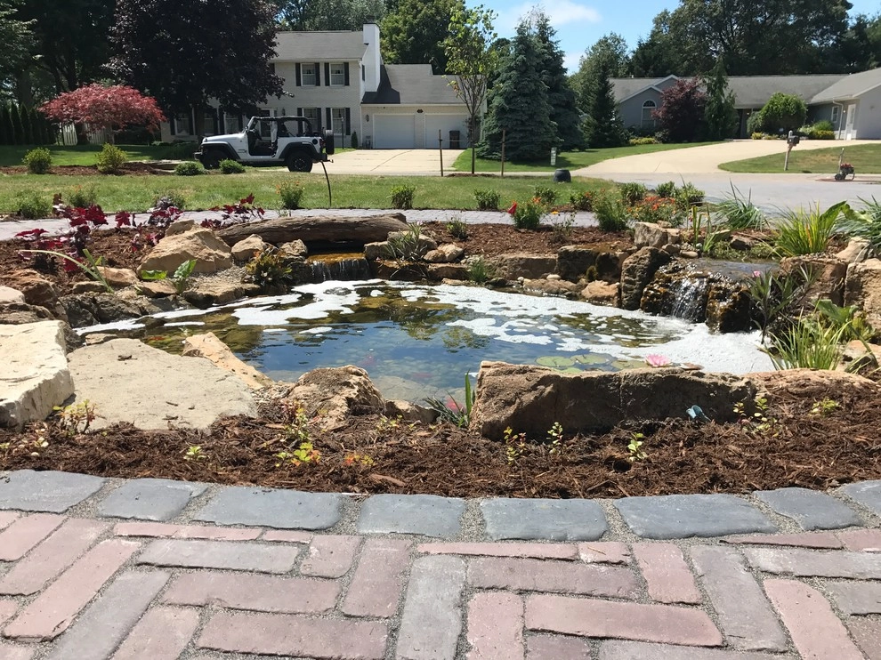 Koi Pond and Paver Patio Muskegon MI by Platinum Ponds & Landscaping - Photo 11