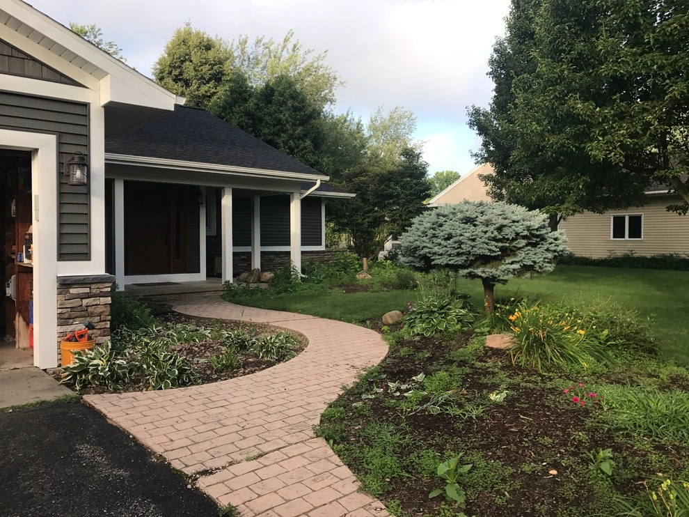 Front Entry Way Paver Walkway Grand Rapids, MI by Platinum Ponds & Landscaping - Photo 12