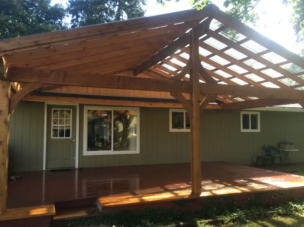 Gabled Patio Canopies by T & J Woodworks, Inc. - Photo 11