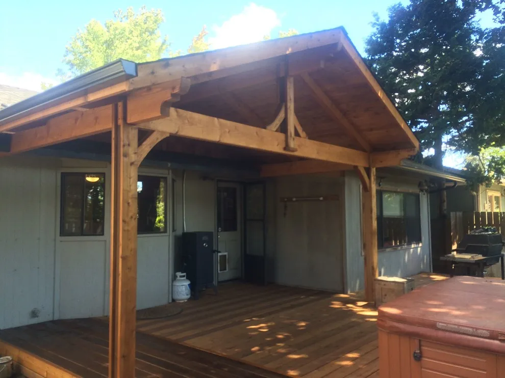 Gabled Patio Canopies by T & J Woodworks, Inc. - Photo 8