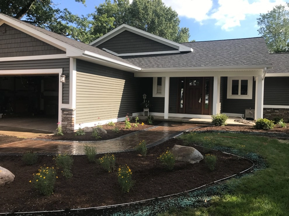 Front Entry Way Paver Walkway Grand Rapids, MI by Platinum Ponds & Landscaping - Photo 2