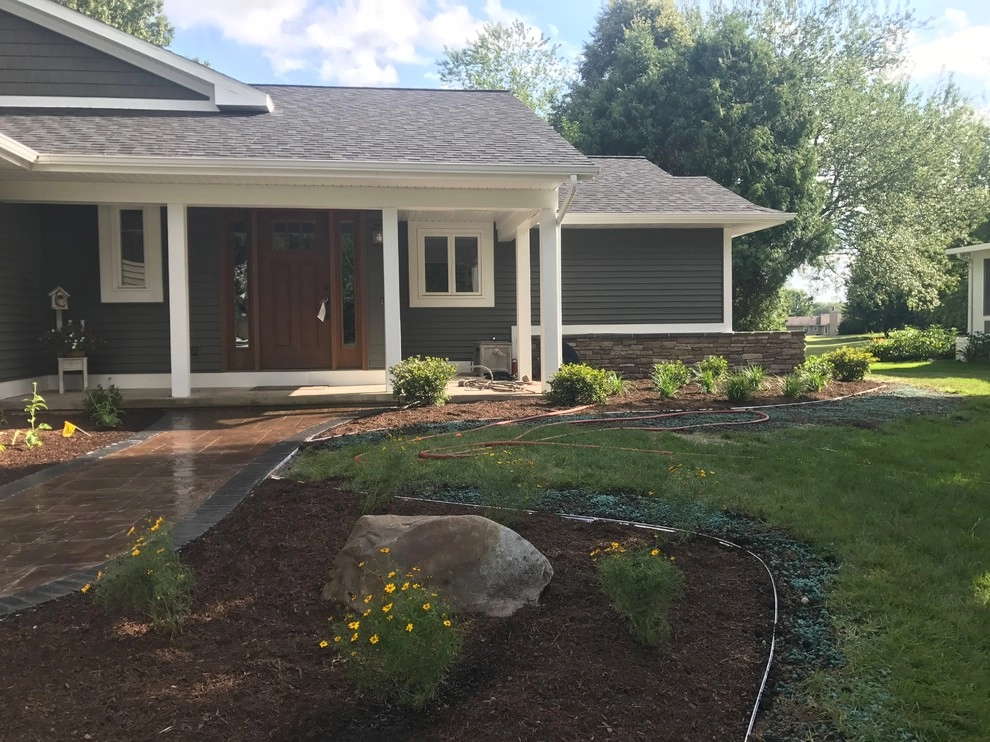 Front Entry Way Paver Walkway Grand Rapids, MI by Platinum Ponds & Landscaping - Photo 14