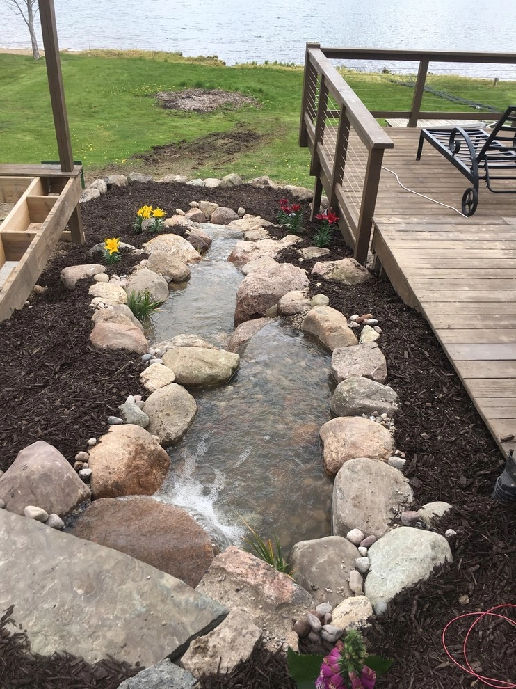 Water Feature Water Falls Installation Grand Rapids, MI by Platinum Ponds & Landscaping - Photo 3