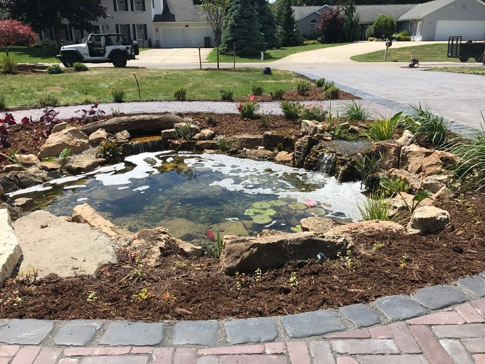 Koi Pond and Paver Patio Muskegon MI by Platinum Ponds & Landscaping - Photo 10