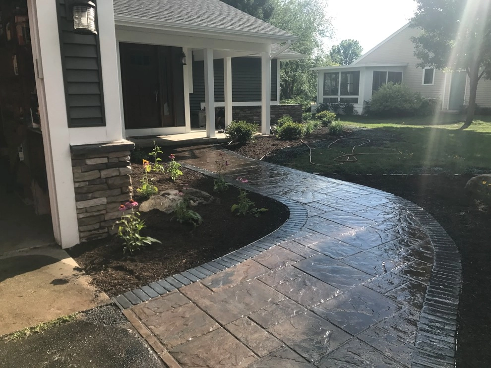 Front Entry Way Paver Walkway Grand Rapids, MI by Platinum Ponds & Landscaping - Photo 7