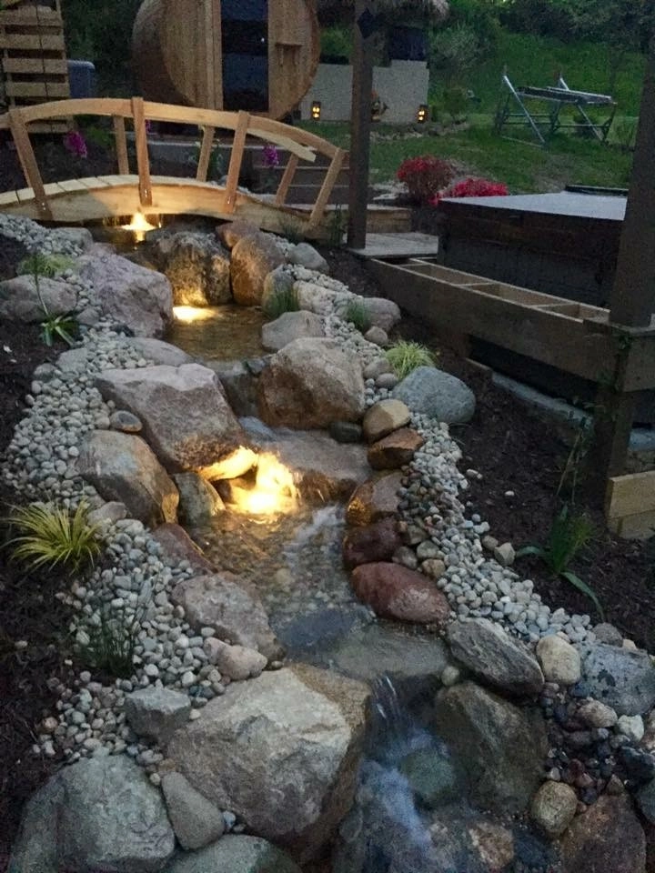 Water Feature Water Falls Installation Grand Rapids, MI by Platinum Ponds & Landscaping - Photo 2