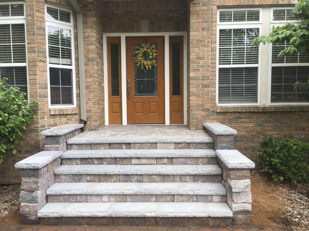Landscape Front Entry Door Steps Grand Rapids, MI by Platinum Ponds & Landscaping - Photo 5