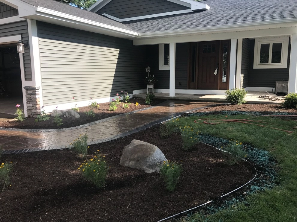 Front Entry Way Paver Walkway Grand Rapids, MI by Platinum Ponds & Landscaping - Photo 6