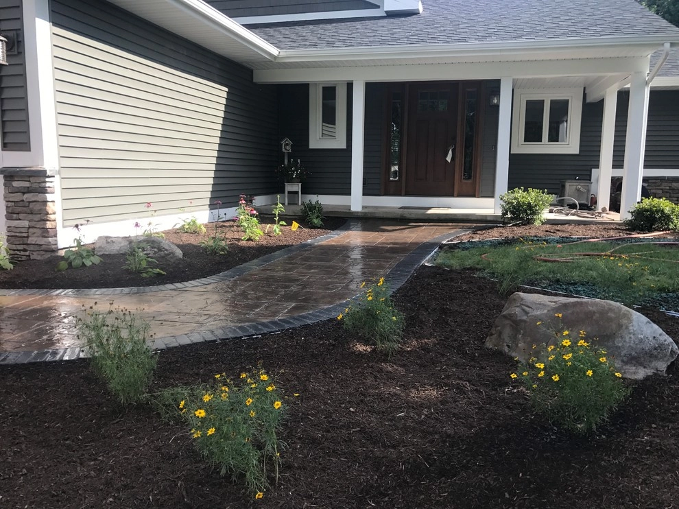 Front Entry Way Paver Walkway Grand Rapids, MI by Platinum Ponds & Landscaping - Photo 17