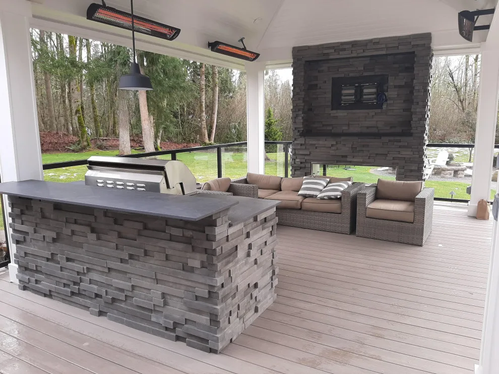 Game-Ready Fireplace and Outdoor Kitchen by Eagle Outdoor Living LLC - Photo 3