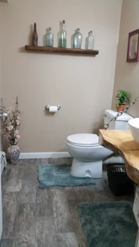Charming Cabin Powder Room by Landmark Horticultural Management - Photo 4