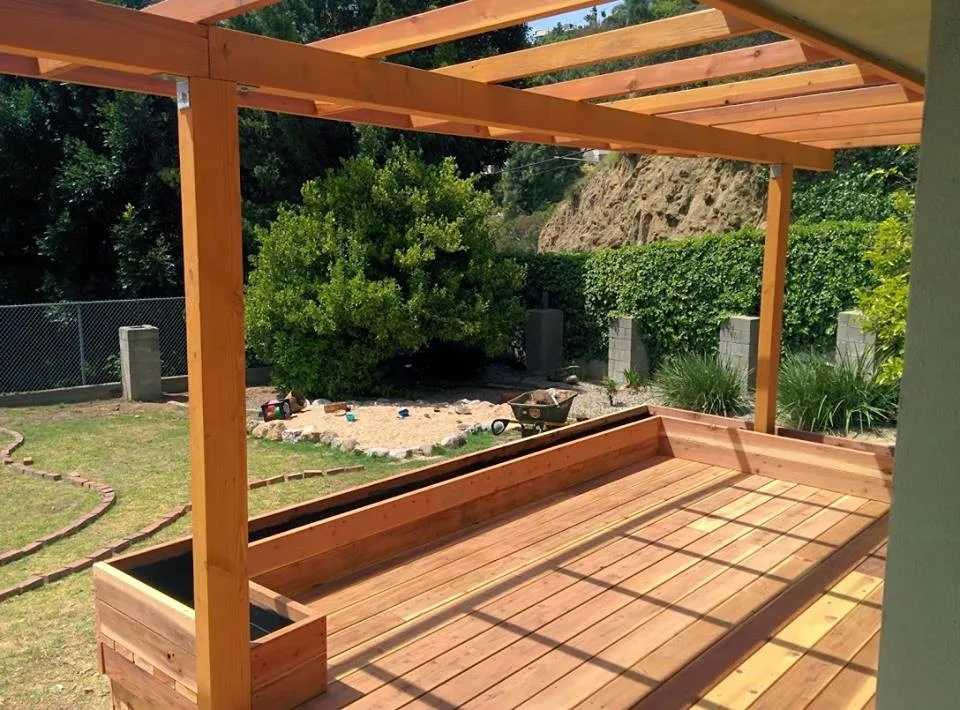 Hollywood Hills Redwood Deck and Pergola by YourDeckBuilder.com - Photo 3