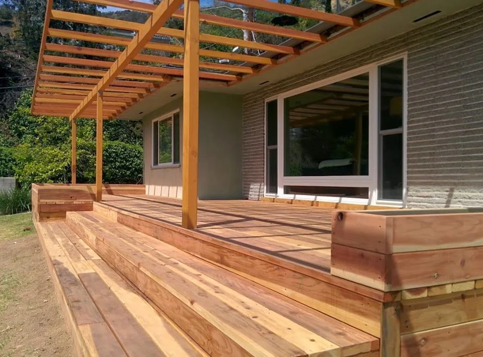 Hollywood Hills Redwood Deck and Pergola by YourDeckBuilder.com - Photo 2