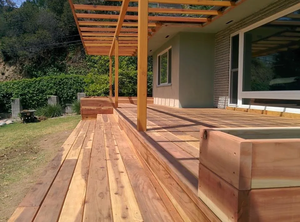 Hollywood Hills Redwood Deck and Pergola by YourDeckBuilder.com - Photo 5
