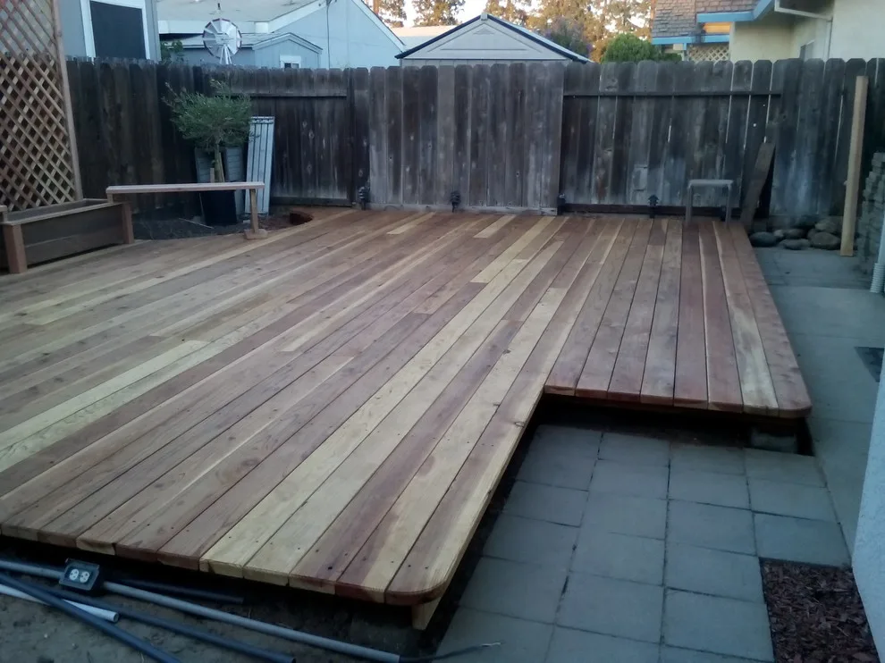 Modesto, CA Redwood Deck Project by Diamond K Woodworks LLC - Photo 2