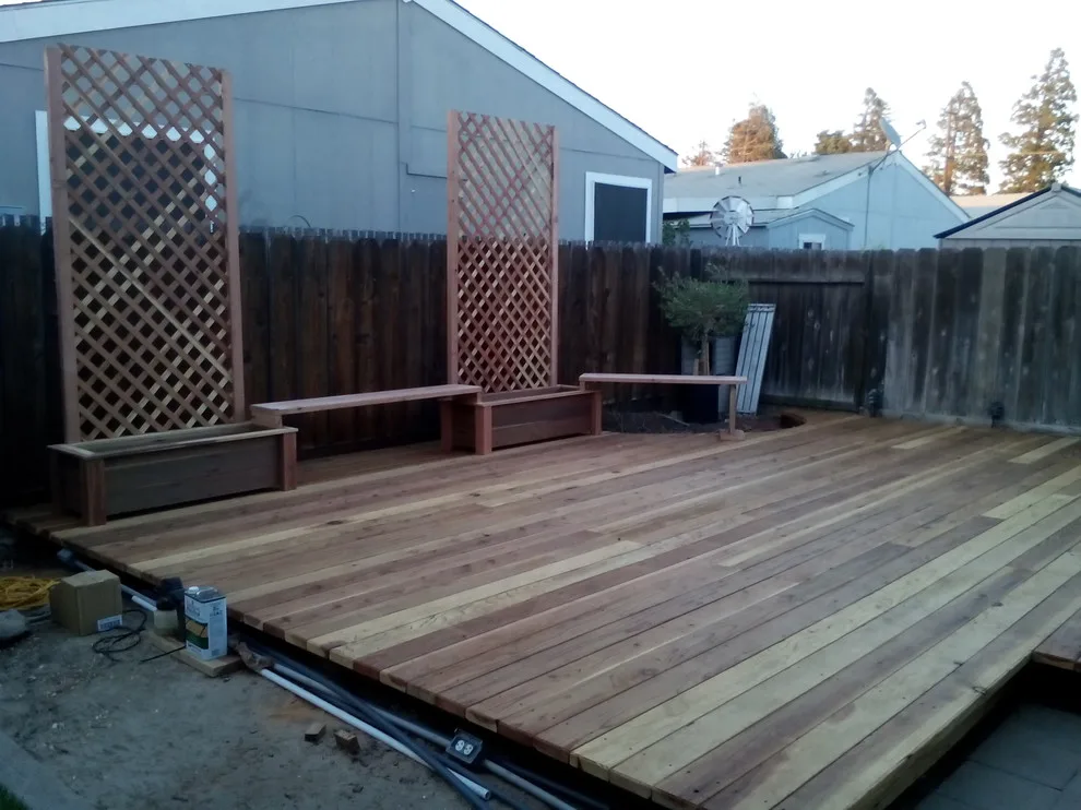 Modesto, CA Redwood Deck Project by Diamond K Woodworks LLC - Photo 3