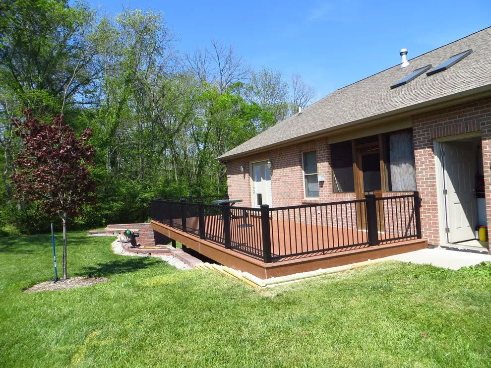 Redwood EverGrain Composite Deck with Tailored Railing by Sweetwater Woodcraft - Photo 4