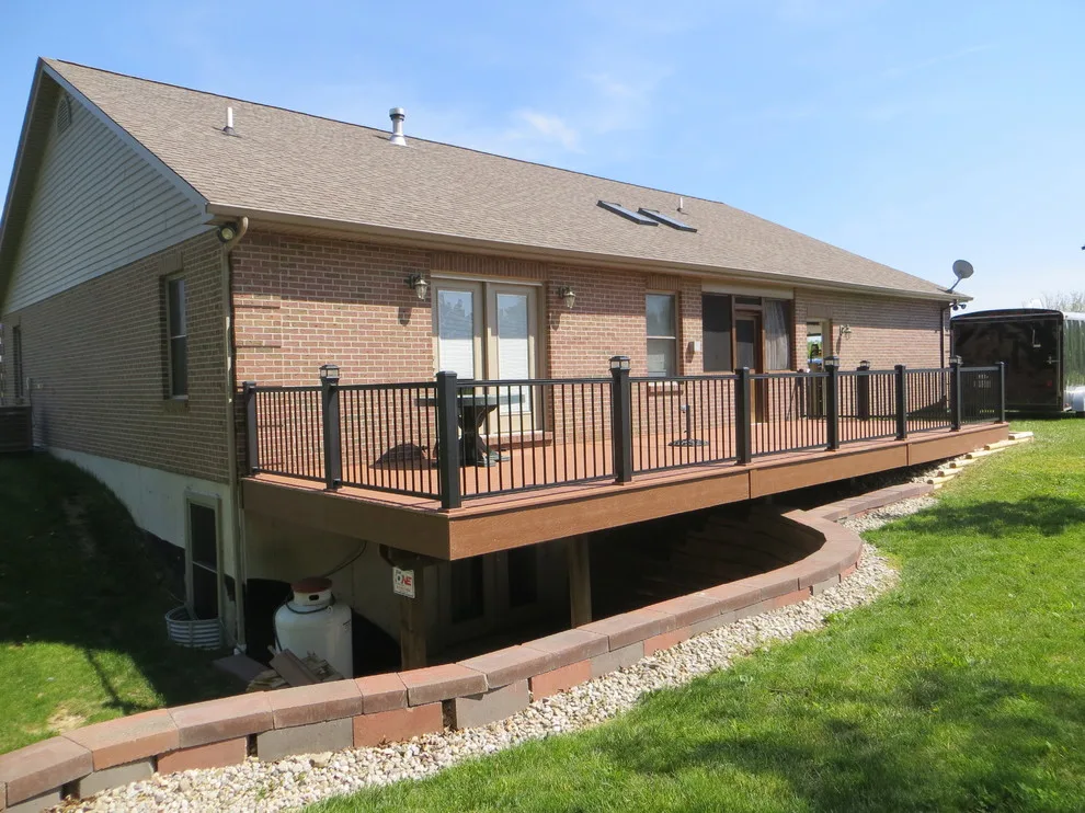 Redwood EverGrain Composite Deck with Tailored Railing by Sweetwater Woodcraft - Photo 5