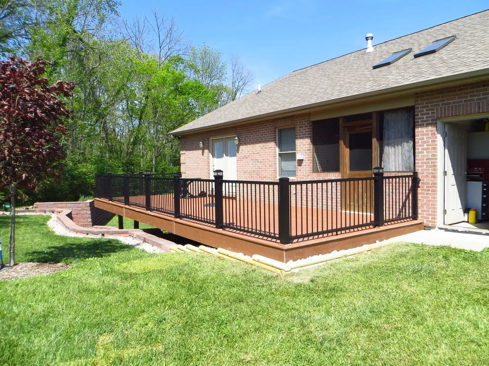 Redwood EverGrain Composite Deck with Tailored Railing by Sweetwater Woodcraft - Photo 2