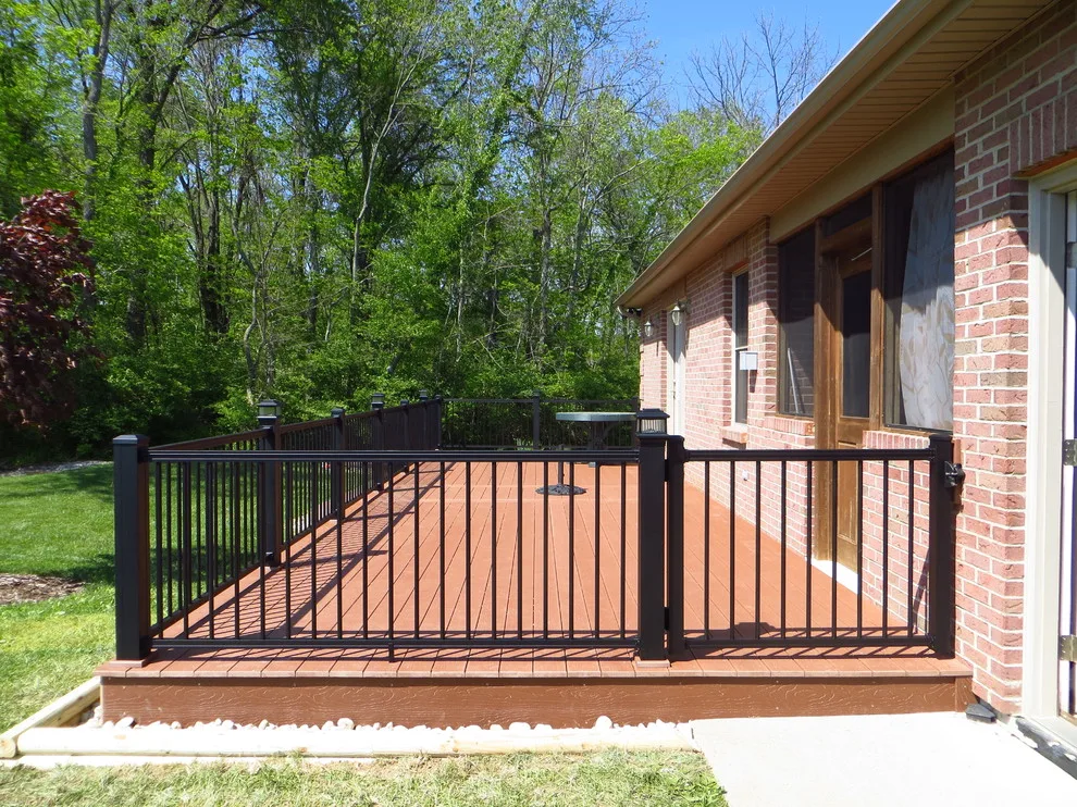 Redwood EverGrain Composite Deck with Tailored Railing by Sweetwater Woodcraft - Photo 6