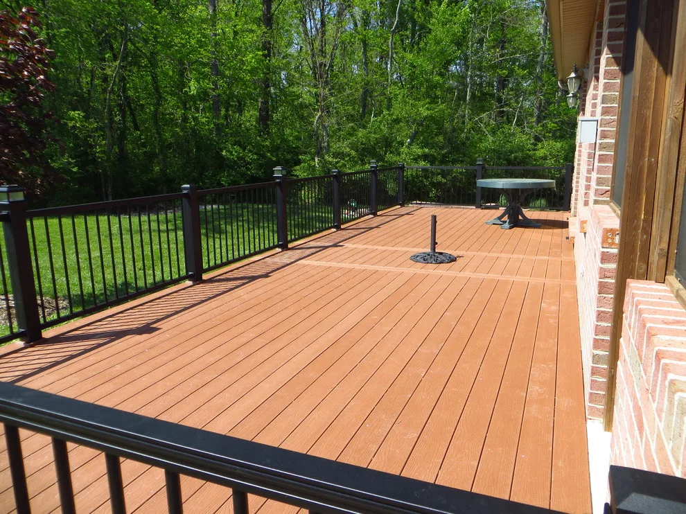 Redwood EverGrain Composite Deck with Tailored Railing by Sweetwater Woodcraft - Photo 3