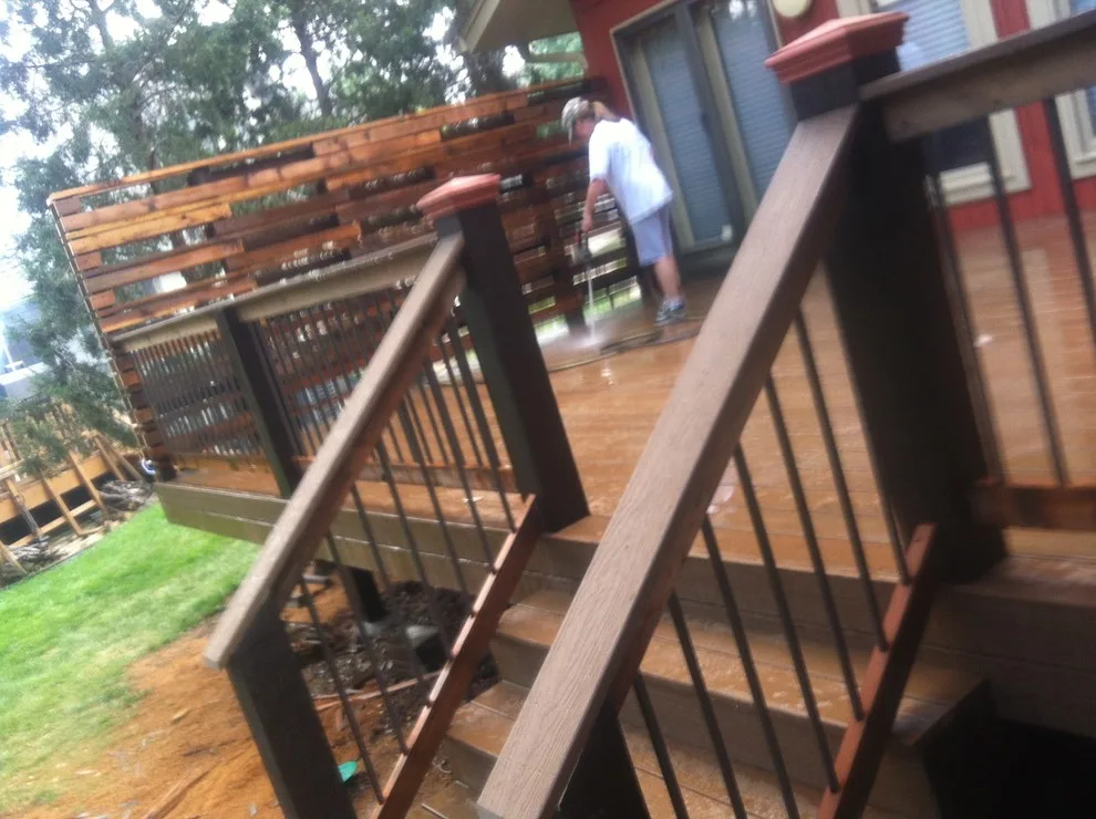 Redwood "Japanese Panel" on EverGrain Deck by The Deck Pro - Photo 3