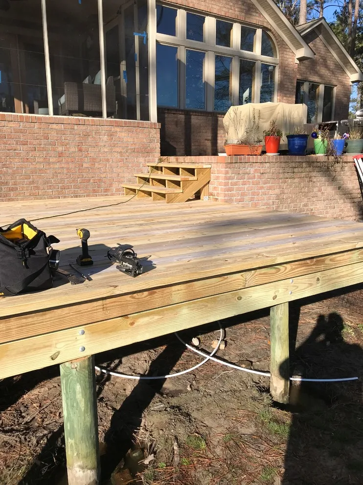 Waterfront deck and dock by Narron Woodworks - Photo 2