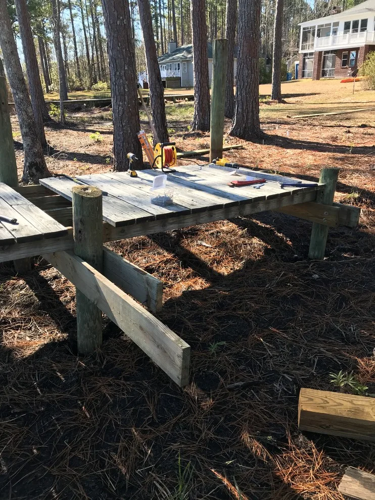 Waterfront deck and dock by Narron Woodworks - Photo 5