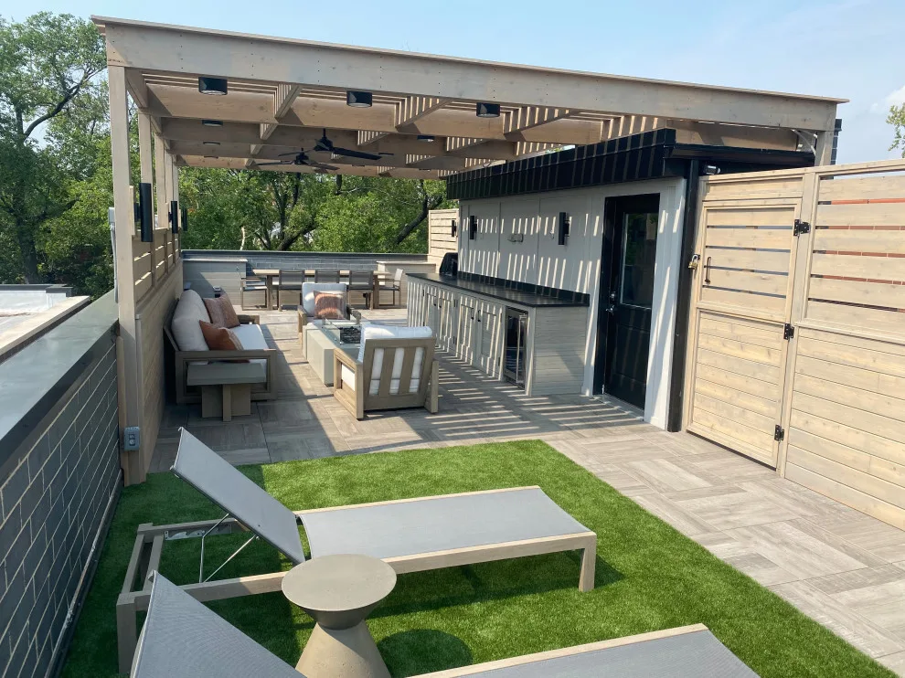 Chicago Lincoln Park Roof Deck by Unique Deck Builders - Photo 24