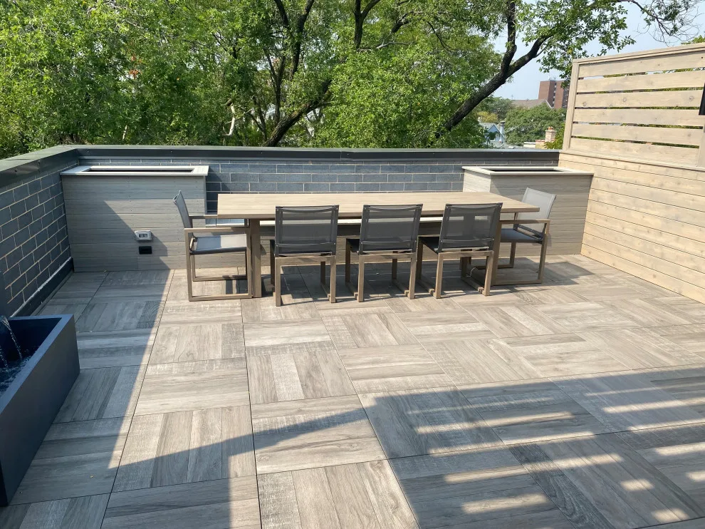 Chicago Lincoln Park Roof Deck by Unique Deck Builders - Photo 6