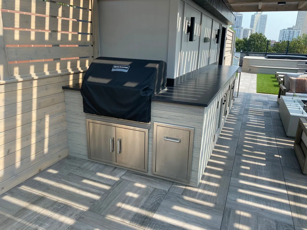 Chicago Lincoln Park Roof Deck by Unique Deck Builders - Photo 14