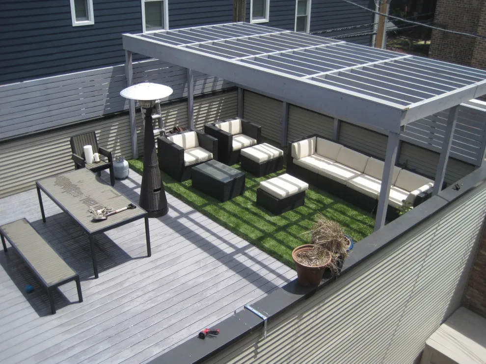 Chicago Roof Deck with Deckorators Vault Decking by Unique Deck Builders - Photo 9