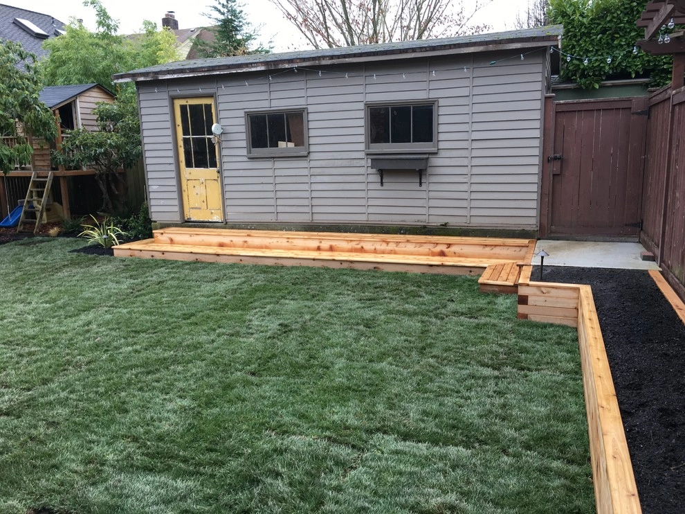 Seattle Back Yard Remodel Fall 2016 by Plumb Landscapes Inc. - Photo 27