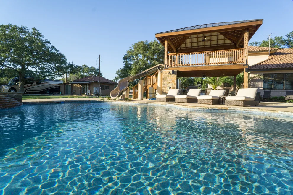 Cedar Ruby Ranch Pool with Waterslide by Southern Outdoor Appeal - Photo 11