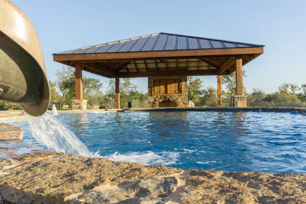 Cedar Ruby Ranch Pool with Waterslide by Southern Outdoor Appeal - Photo 15