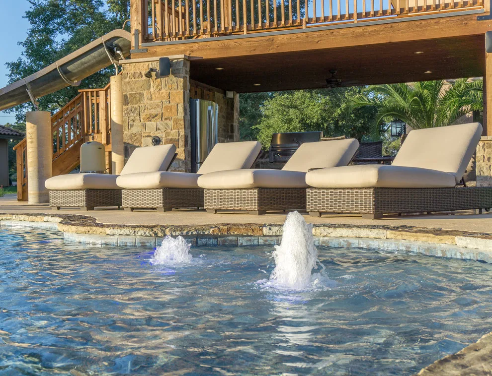 Cedar Ruby Ranch Pool with Waterslide by Southern Outdoor Appeal - Photo 18