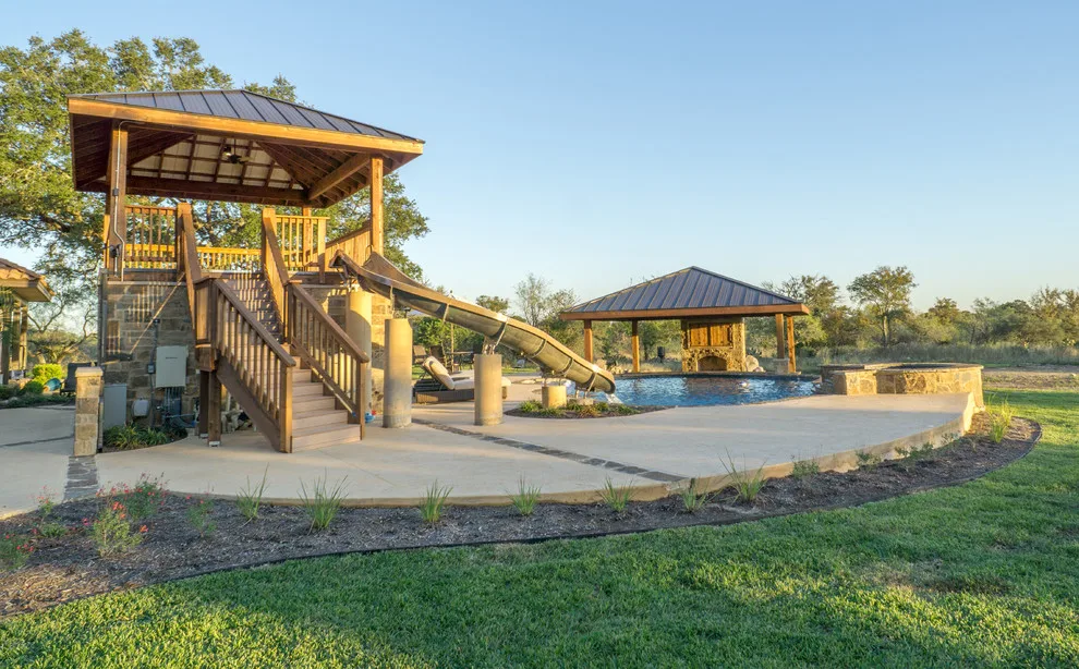 Cedar Ruby Ranch Pool with Waterslide by Southern Outdoor Appeal - Photo 8