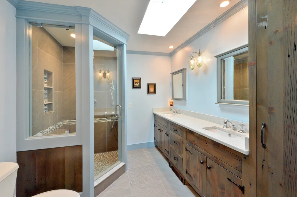 Contemporary Rustic Bathroom Renovation by Kehoe Kustom, LLC - Photo 2