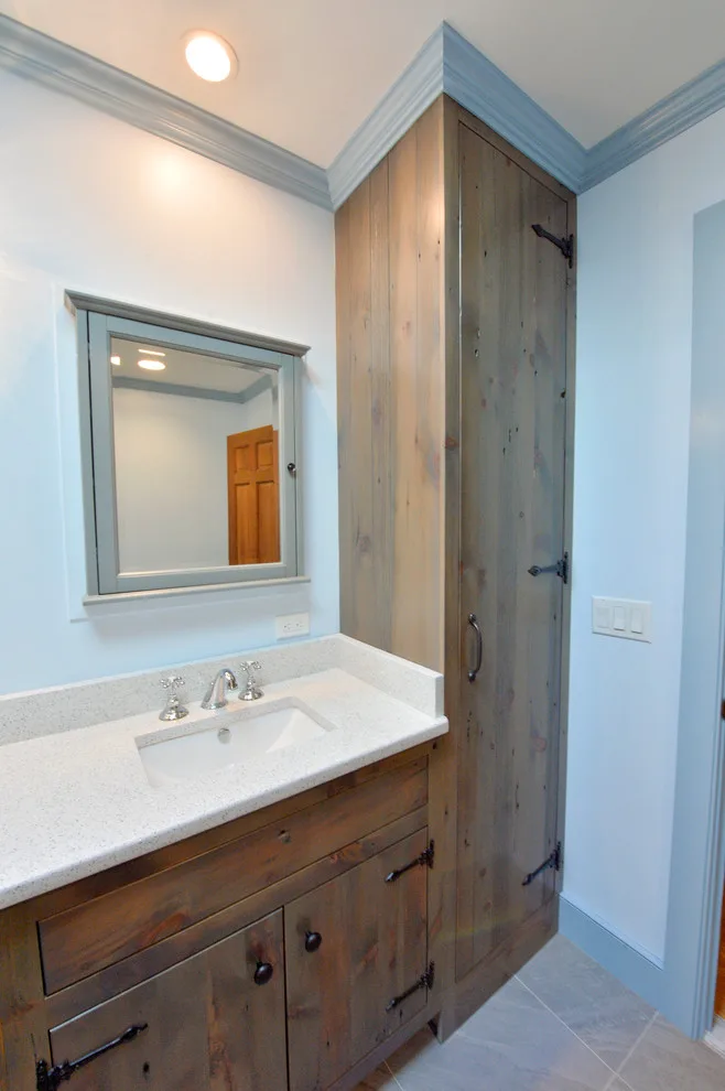 Contemporary Rustic Bathroom Renovation by Kehoe Kustom, LLC - Photo 8