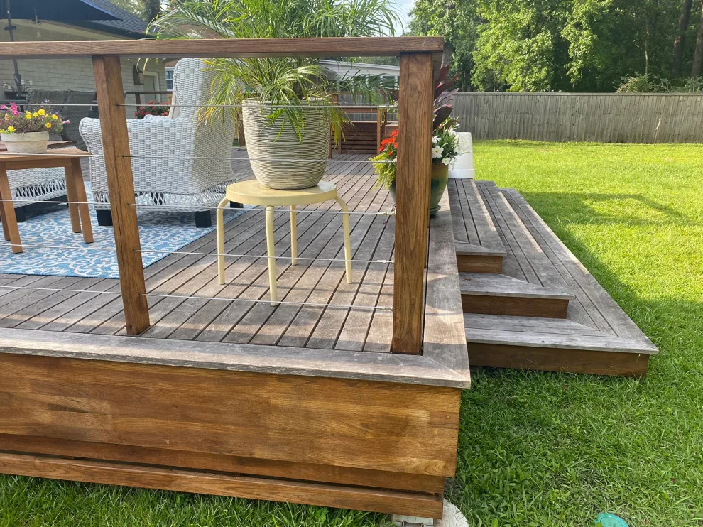 Sassafras Cladding & Black Locust Patio – Mount Pleasant, SC by Robi Decking - Photo 4