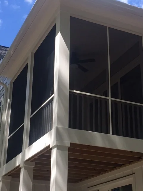 Second Floor Screen Tight System for Screen Enclosure by Screenmobile Of Wilmington NC - Photo 4