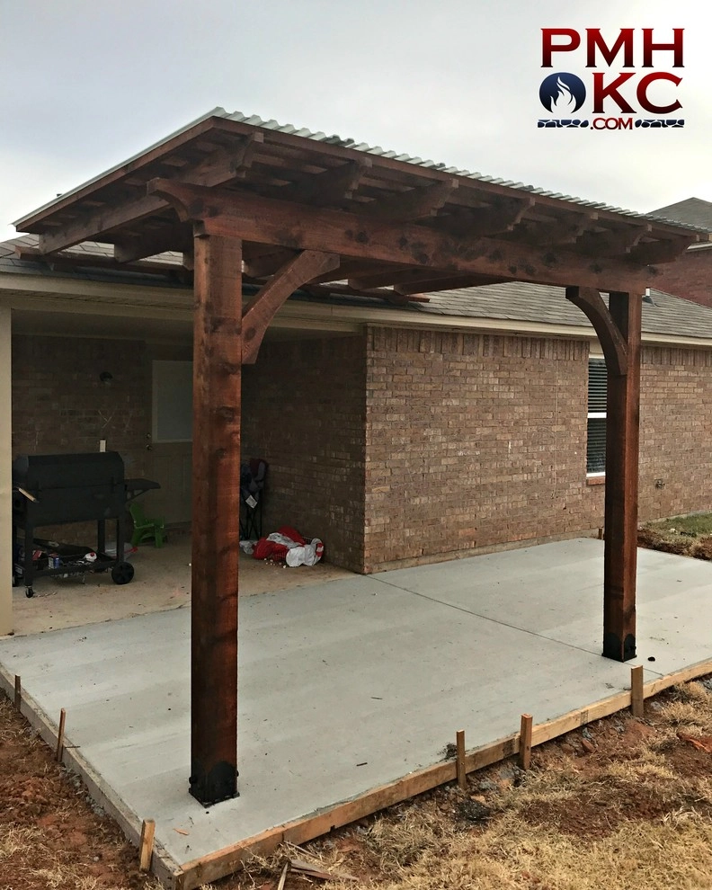 Half Pergolas with Roof Tie-in by PMH Construction LLC. - Photo 5