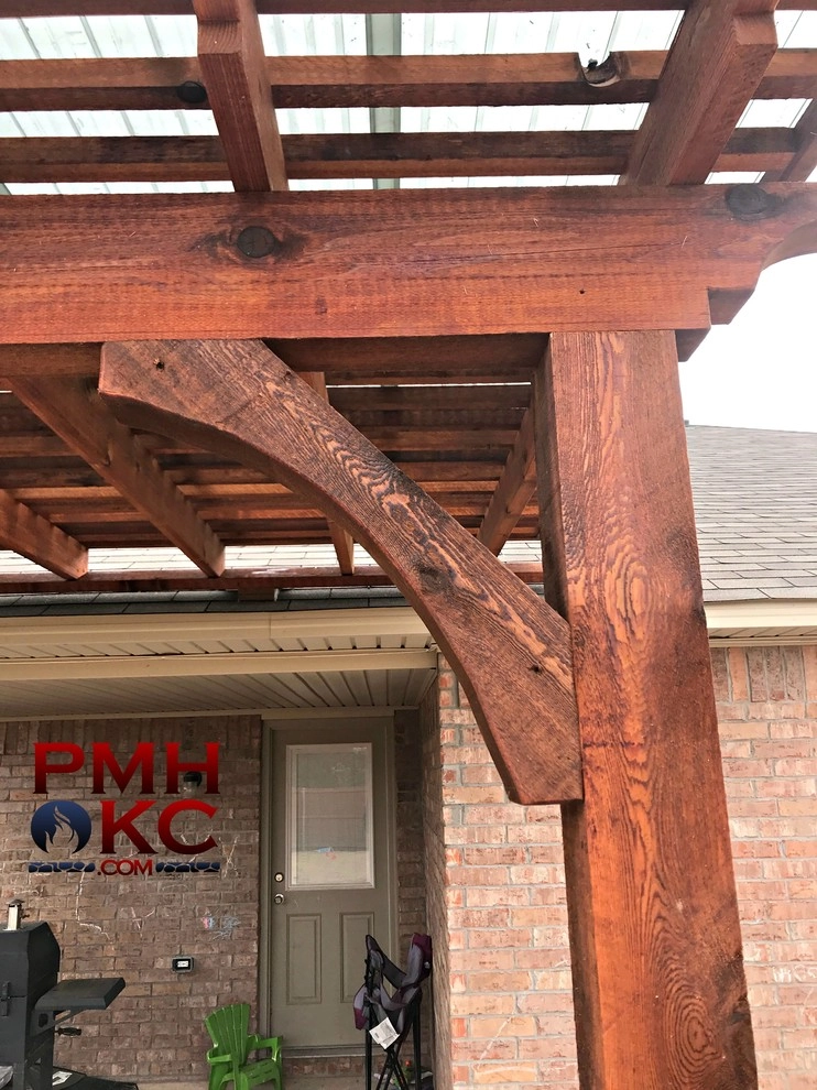 Half Pergolas with Roof Tie-in by PMH Construction LLC. - Photo 7
