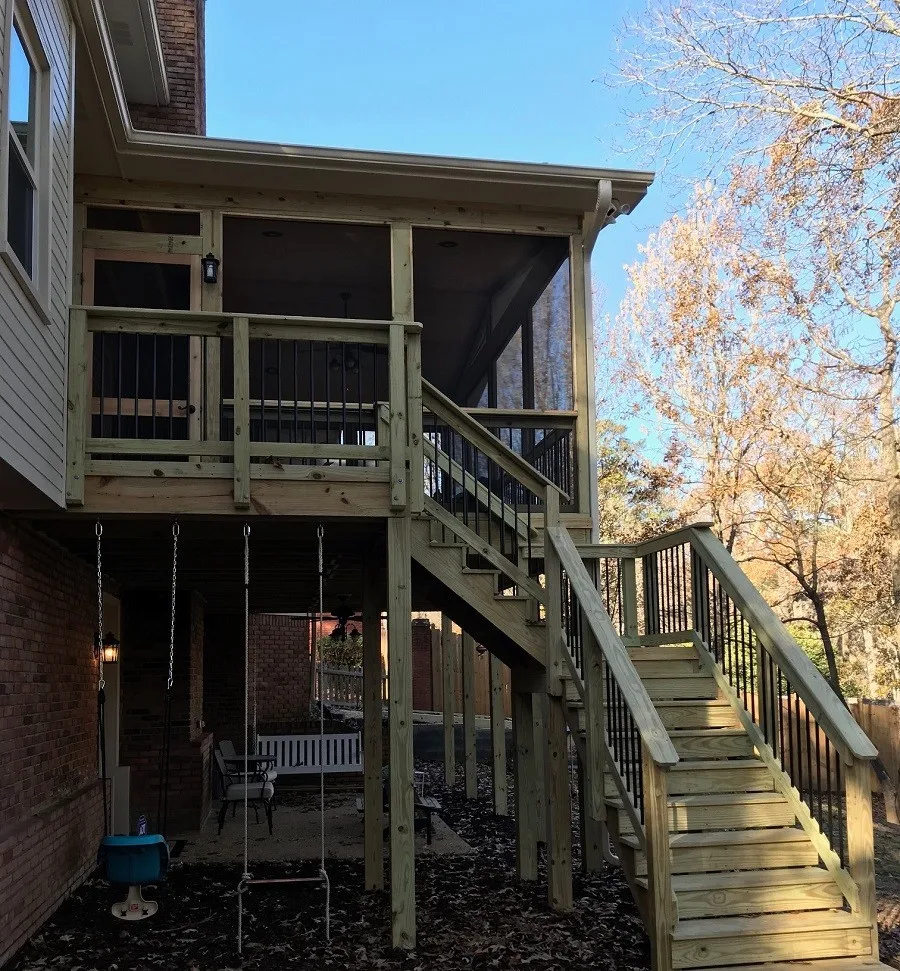 North Highlands Screened Porch and Deck Project by Archadeck Of Birmingham - Photo 6