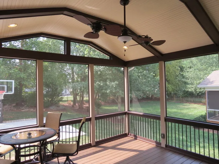 Trex Decked Screened Porch by Deckscapes Inc - Photo 6