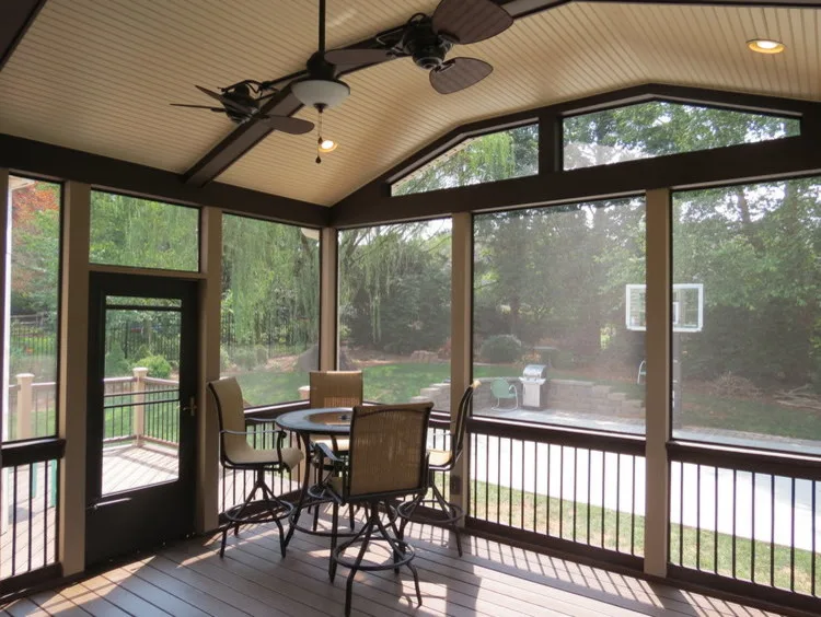 Trex Decked Screened Porch by Deckscapes Inc - Photo 2