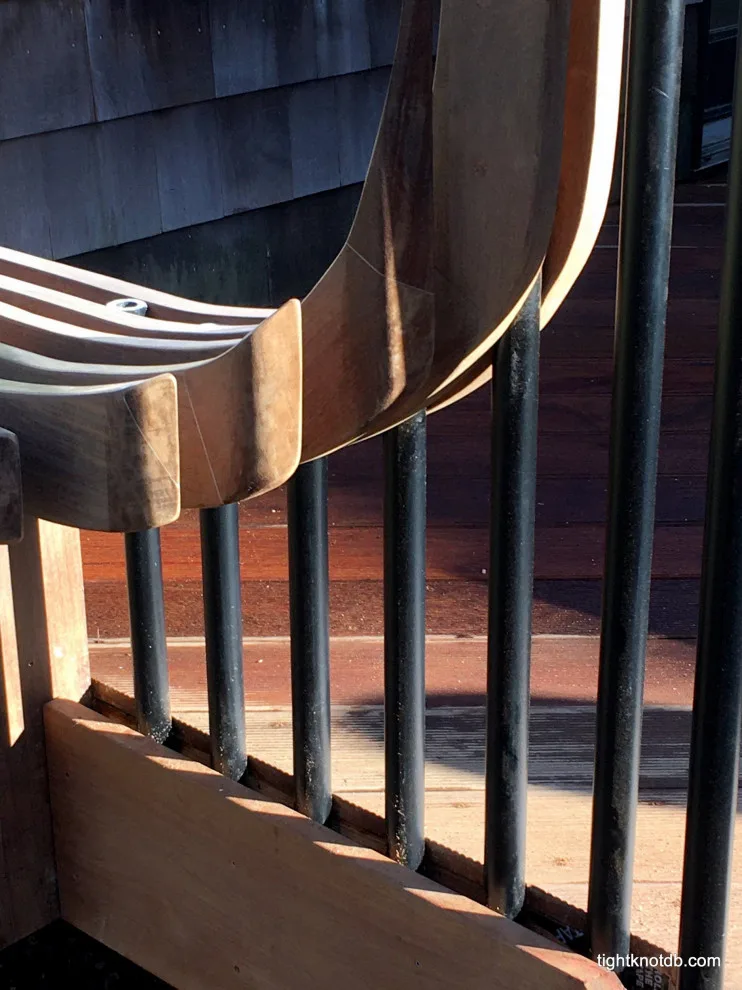 Artistic Railing on an Ipe Deck by Tight Knot Design Build LLC - Photo 5