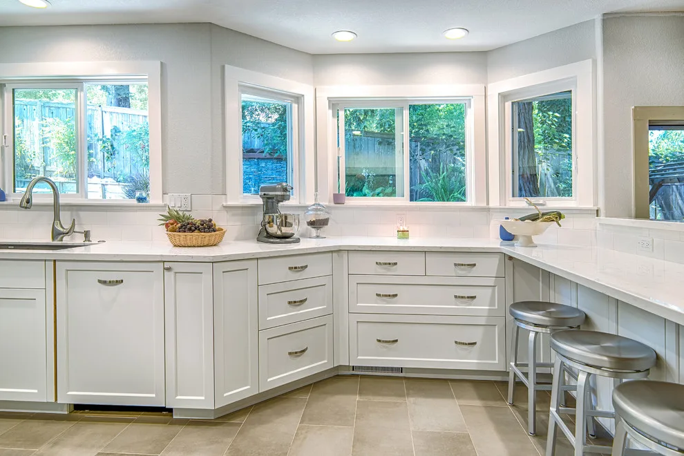 Sebastopol, Modern White-on-White Kitchen by Design By Dean Construction - Photo 4