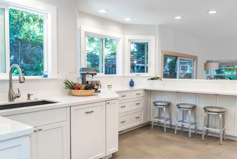 Sebastopol, Modern White-on-White Kitchen by Design By Dean Construction - Photo 2